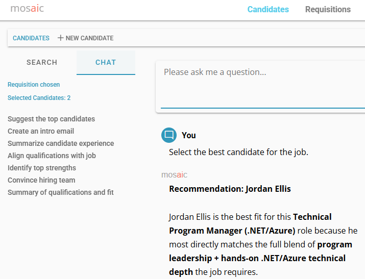 How it works, applicant listing