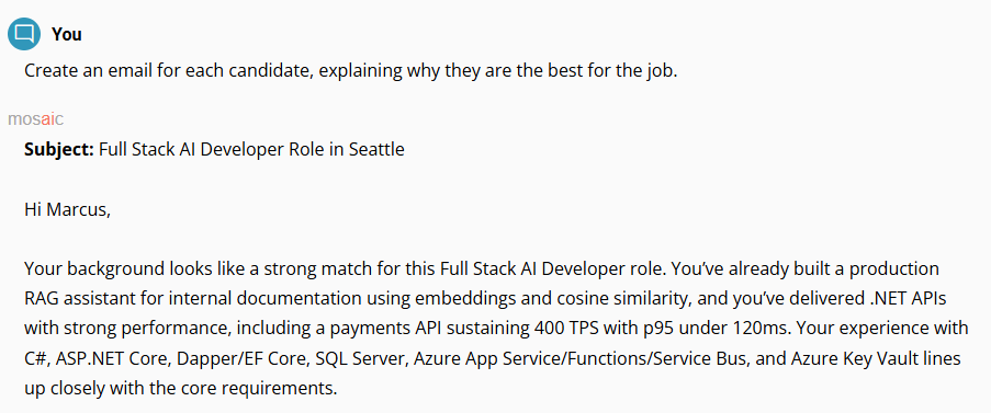 How it works, applicant listing